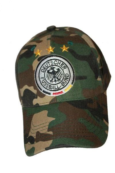 GERMANY CAMOUFLAGE 3 STARS , DEUTSCHER FUSSBALL - BUND LOGO FIFA SOCCER WORLD CUP EMBOSSED HAT CAP.. HIGH QUALITY .. NEW