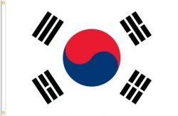 KOREA SOUTH LARGE 3' X 5' FEET COUNTRY FLAG BANNER .. NEW AND IN A PACKAGE