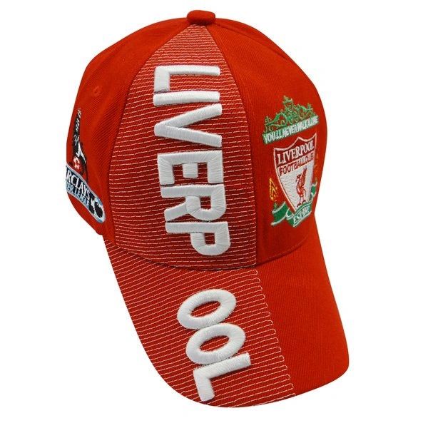 LIVERPOOL RED WITH LOGO SOCCER EMBOSSED HAT CAP .. HIGH QUALITY .. NEW