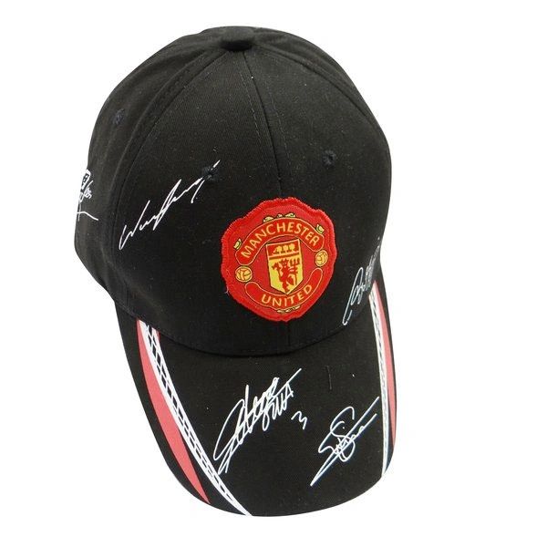 MANCHESTER UNITED WITH RED LOGO SOCCER EMBOSSED HAT CAP .. HIGH QUALITY .. NEW
