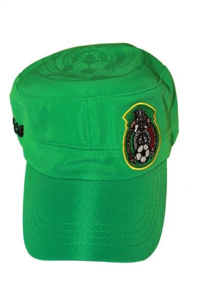 MEXICO GREEN FIFA SOCCER WORLD CUP MILITARY STYLE HAT CAP .. HIGH QUALITY .. NEW