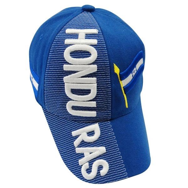 HONDURAS BLUE COUNTRY FLAG WITH STICK EMBOSSED HAT CAP .. NEW