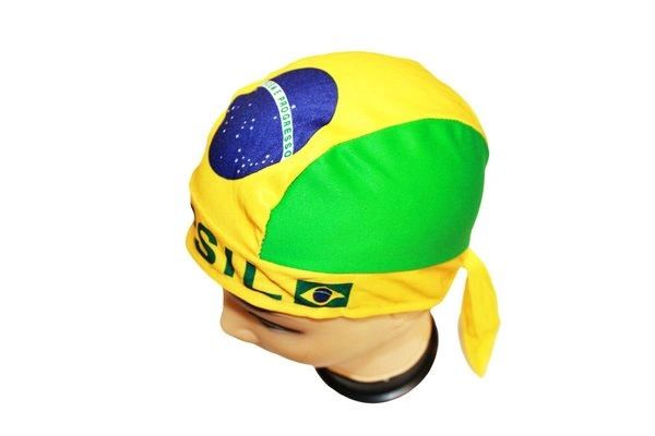 BRASIL COUNTRY FLAG FIGC LOGO FIFA SOCCER WORLD CUP DOO RAG HAT .. NEW