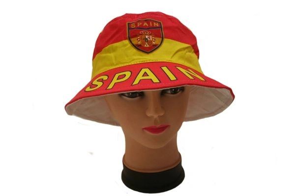 SPAIN COUNTRY FLAG BUCKET HAT CAP .. NEW