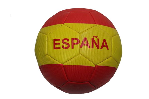 ESPANA SPAIN Red - Yellow Country Flag SOCCER BALL ..Size 5