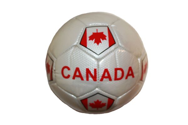 CANADA WHITE COUNTRY FLAG FIFA WORLD CUP SOCCER BALL SIZE 5 .. NEW AND IN A PACKAGE