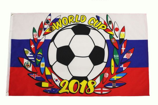 FIFA World Cup 2018 , RUSSIA COUNTRY Flag Large 3' x 5' Feet Flag Banner