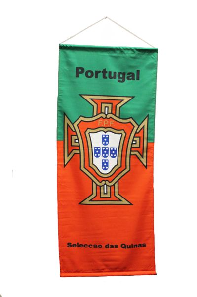 PORTUGAL Seleccao das Quinas Country Flag , FPF Logo FIFA World Cup 20" x 48" Inch Banner