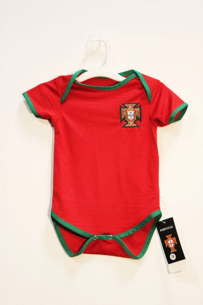 PORTUGAL Red FPF Logo FIFA World Cup BABY'S JUMPER ..3 - 6 Months