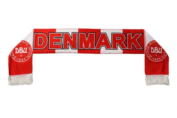 DENMARK , BoldSpil Union 1889 Logo FIFA World Cup WARM THIN CRASHED FLEECE SCARF