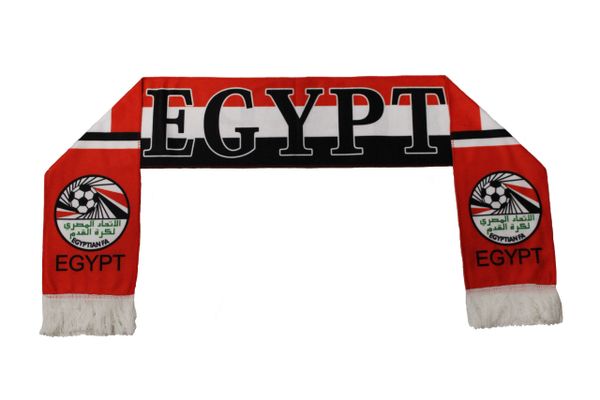 EGYPT Country Flag , Egyptian FA Logo FIFA World Cup WARM THIN CRASHED FLEECE SCARF