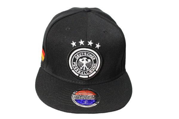 GERMANY Country Flag ,4 Star , DEUTSCHER FUSSBALL - BUND Logo SNAPBACK Embroidered HIP HOP Hat Cap
