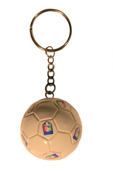 ITALIA FIGC SMALL 4 Stars Logo Soccer BALL KEYCHAIN