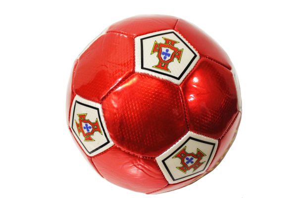PORTUGAL Red F.P.F. Logo SOCCER BALL ...Size : 5
