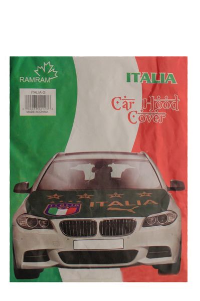 ITALIA ITALY Country Flag , 4 Stars , FIGC Logo CAR HOOD COVER