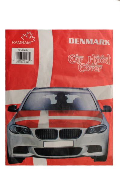 DENMARK Country Flag CAR HOOD COVER
