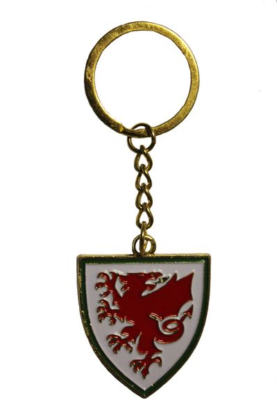 WALES Country Flag Logo Metal KEYCHAIN
