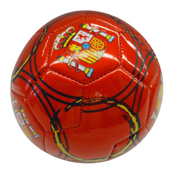 SPAIN RED WITH STRIPES FIFA WORLD CUP SOCCER BALL SIZE 2 .. NEW AND IN A PACKAGE