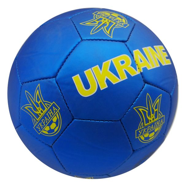 UKRAINE BLUE WITH TITLE & TRIDENT SOCCER BALL SIZE 5 .. NEW AND IN A PACKAGE