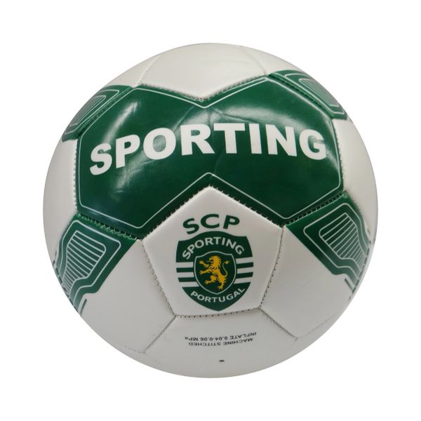 SPORTING / PREMIERA LIGA , PORTUGAL / GREEN WHITE SOCCER BALL SIZE 5.. NEW AND IN A PACKAGE