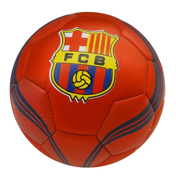 BARCELONA F.C. / PREMIERA LIGA , SPAIN / RED WITH BLUE STRIPES SOCCER BALL SIZE 5.. NEW AND IN A PACKAGE