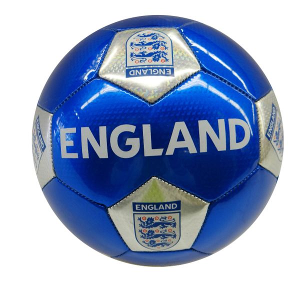 ENGLAND BLUE WITH 3 LIONS FIFA WORLD CUP SOCCER BALL SIZE 5 .. NEW AND IN A PACKAGE