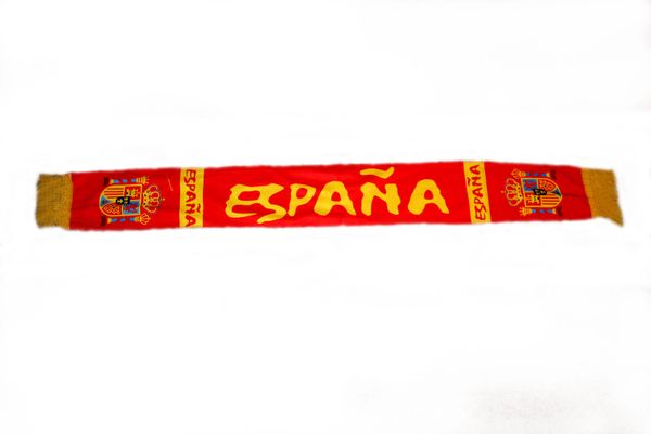 ESPANA SPAIN COUNTRY FLAG FIFA SOCCER WORLD CUP THICK SCARF .. SIZE : 56" INCHES LONG X 6" INCHES WIDE , 100% POLYESTER HIGH QUALITY .. NEW