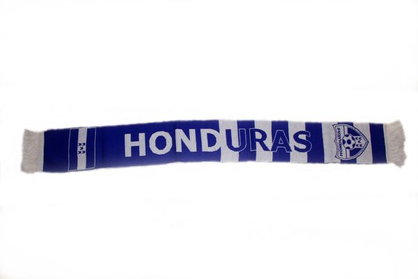 HONDURAS COUNTRY FLAG FIFA SOCCER WORLD CUP THICK SCARF .. SIZE : 56" INCHES LONG X 6" INCHES WIDE , 100% POLYESTER HIGH QUALITY .. NEW