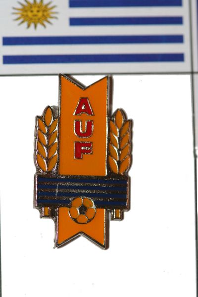 URUGUAY AUF LOGO FIFA WORLD CUP SOCCER LAPEL PIN BADGE .. NEW AND IN A PACKAGE
