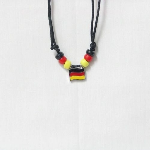 GERMANY COUNTRY FLAG SMALL METAL NECKLACE CHOKER .. NEW AND IN A PACKAGE