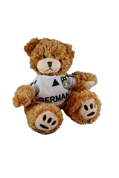 GERMANY FIFA SOCCER WORLD CUP SMALL 10" INCHES JERSEY BEAR .. GREAT QUALITY .. NEW AND IN A PACKAGE