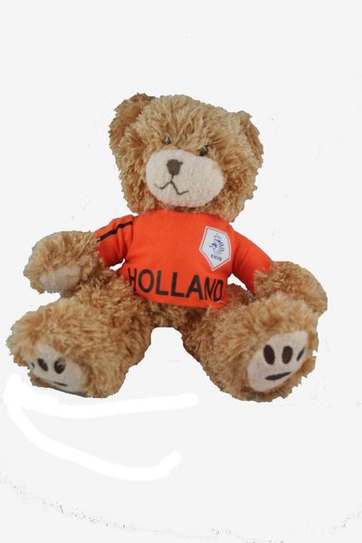 HOLLAND NETHERLANDS FIFA SOCCER WORLD CUP SMALL 10" INCHES JERSEY BEAR .. GREAT QUALITY .. NEW AND IN A PACKAGE