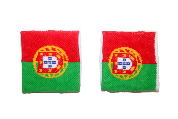 PORTUGAL COUNTRY FLAG WRISTBAND SWEATBAND .. HIGH QUALITY .. NEW AND IN A PACKAGE