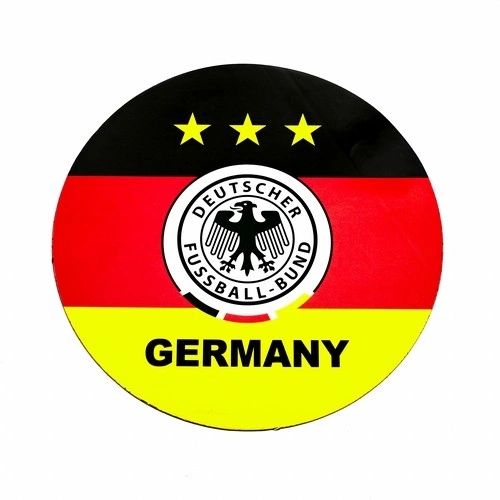 GERMANY COUNTRY FLAG DEUTSCHER FUSSBALL - BUND LOGO FIFA SOCCER WORLD CUP CAR MAGNET .. HIGH QUALITY .. NEW AND IN A PACKAGE
