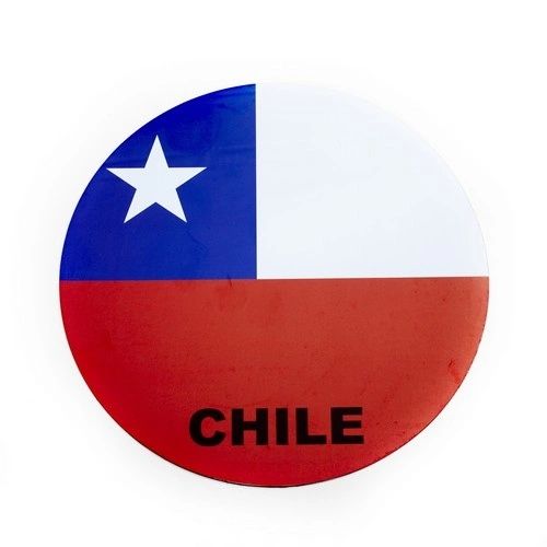 CHILE COUNTRY FLAG FIFA SOCCER WORLD CUP CAR MAGNET .. HIGH QUALITY .. NEW AND IN A PACKAGE