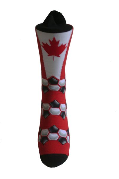 CANADA COUNTRY FLAG SOCKS , FIFA WORLD CUP .. HIGH QUALITY .. NEW AND IN A PACKAGE