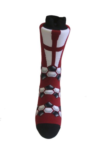 ENGLAND COUNTRY FLAG FIFA WORLD CUP SOCKS .. HIGH QUALITY ..NEW AND IN A PACKAGE