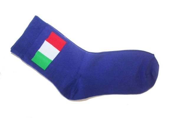 ITALY BLUE COUNTRY FLAG DRESS SOCKS .. HIGH QUALITY .. NEW AND IN A PACKAGE