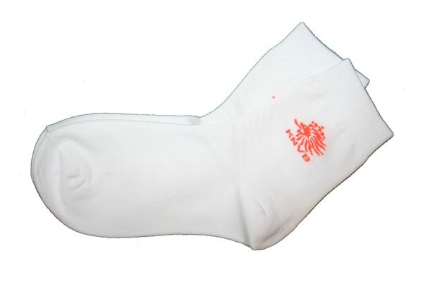 NETHERLANDS WHITE KNVB LOGO FIFA WORLD CUP DRESS SOCKS .. HIGH QUALITY ..NEW AND IN A PACKAGE