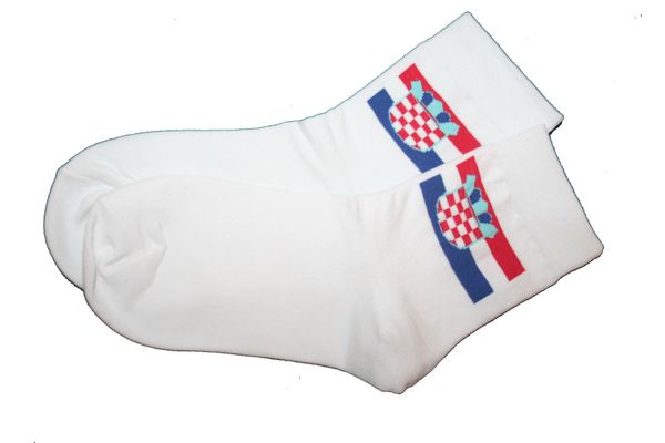CROATIA WHITE COUNTRY FLAG DRESS SOCKS .. HIGH QUALITY .. NEW AND IN A PACKAGE