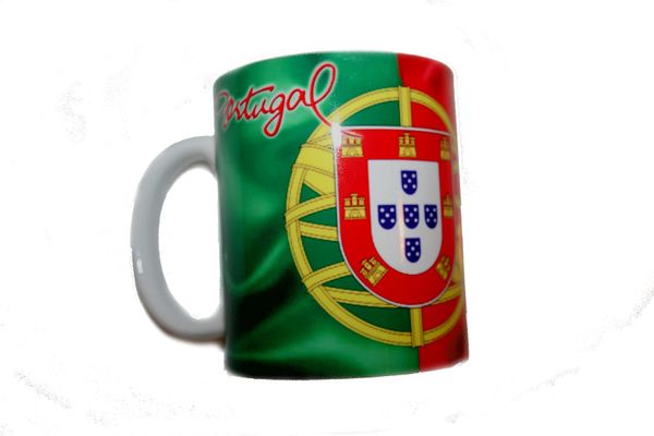 PORTUGAL COUNTRY FLAG CERAMIC COFFEE MUG CUP .. HIGH QUALITY .. NEW AND IN A PACKAGE
