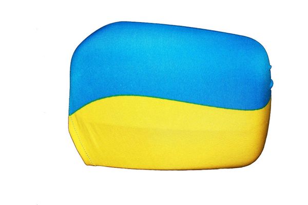UKRAINE COUNTRY FLAG CAR SIDE MIRROR COVERS 2 IN A PACK .. HIGH QUALITY .. NEW AND IN A PACKAGE
