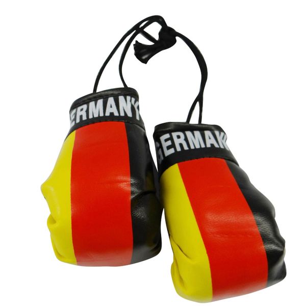 GERMANY COUNTRY FLAG MINI BOXING GLOVERS .. HIGH QUALITY .. NEW AND IN A PACKAGE