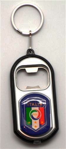 ITALIA ITALY FIGC LOGO LED LIGHT & BOTTLE OPENER METAL KEYCHAIN .. NEW AND IN A PACKAGE