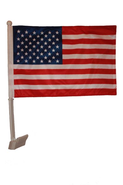 USA COUNTRY CAR HEAVY DUTY FLAG 12" X 18" INCHES .. NEW AND IN A PACKAGE
