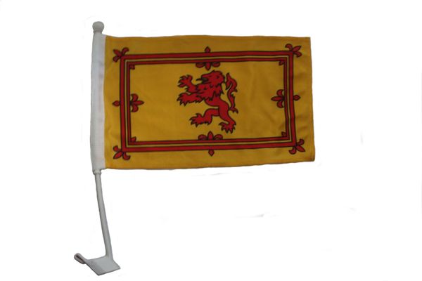 SCOTLAND RAMPANT LION COUNTRY CAR HEAVY DUTY FLAG ..12" X 18" INCHES .. NEW AND IN A PACKAGE