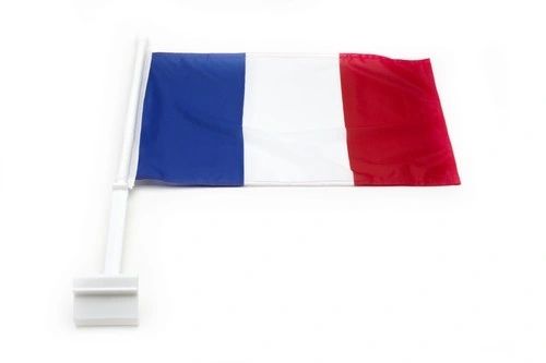 FRANCE COUNTRY CAR HEAVY DUTY FLAG .. 12" X 18" INCHES .. NEW AND IN A PACKAGE