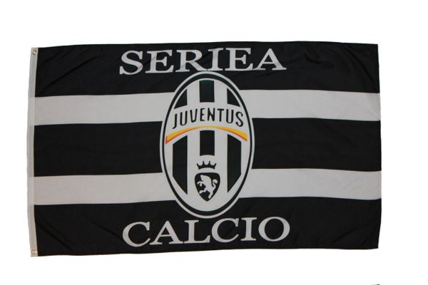 JUVENTUS 3' X 5' FEET SOCCER FLAG BANNER .. NEW AND IN A PACKAGE