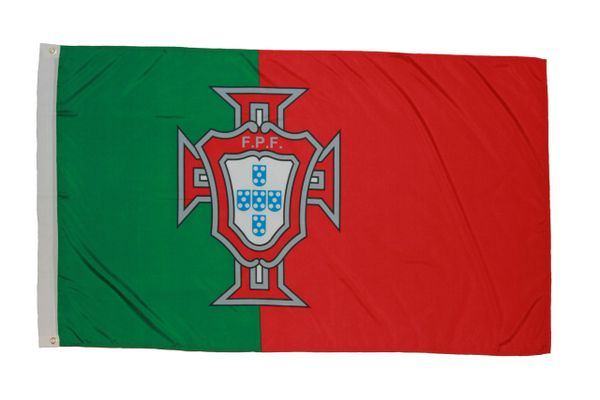 PORTUGAL FPF LOGO 3' X 5' FEET FIFA SOCCER WORLD CUP FLAG BANNER .. NEW AND IN A PACKAGE