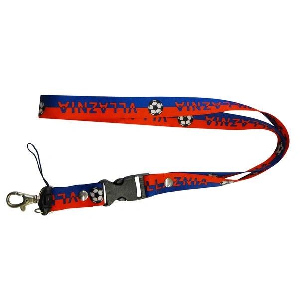 "VLLAZNIA" SOCCER LANYARD KEYCHAIN PASSHOLDER NECKSTRAP .. CLASP AT THE END .. 24" INCHES LONG .. HIGH QUALITY .. NEW AND IN A PACKAGE